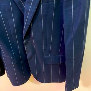 Club Monaco thick chalk stripe blazer.